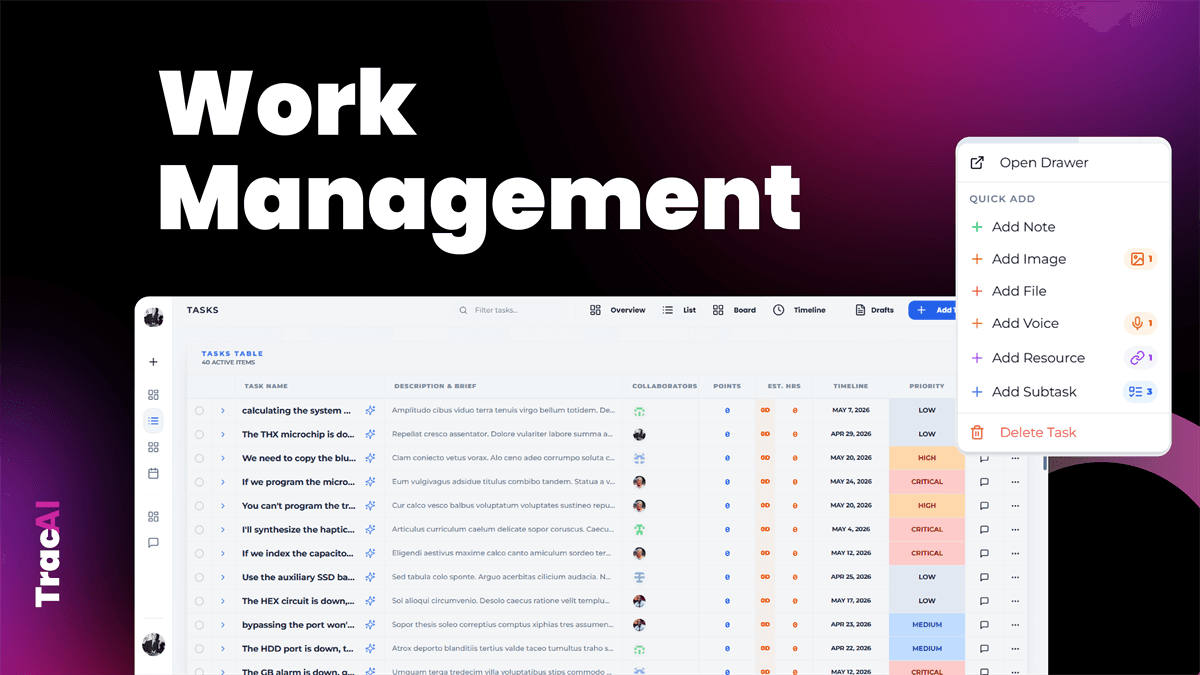 Streamlined task & work management.